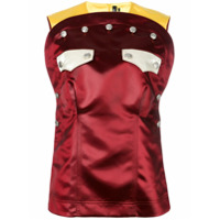 Calvin Klein 205W39nyc Blusa com bolsos - Marrom