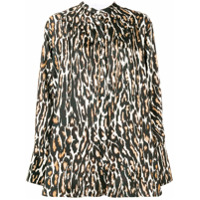 Calvin Klein 205W39nyc Blusa com estampa leopardo - Preto
