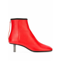 Calvin Klein 205W39nyc Bota de couro com aplicações no salto - Vermelho