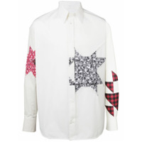 Calvin Klein 205W39nyc Camisa com aplicação de patchwork - Branco