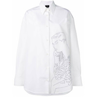 Calvin Klein 205W39nyc Camisa oversized com bordado - Branco