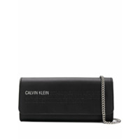 Calvin Klein 205W39nyc Carteira de couro com logo - Preto