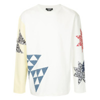 Calvin Klein 205W39nyc patchwork crew neck sweatshirt - Branco