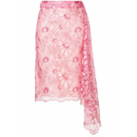 Calvin Klein 205W39nyc Saia assimétrica com renda - Rosa