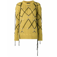 Calvin Klein 205W39nyc Suéter de tricô - Amarelo