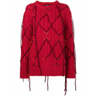 Calvin Klein 205W39nyc Suéter de tricô - Vermelho