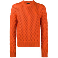 Calvin Klein 205W39nyc Suéter jacquard de lã - Laranja