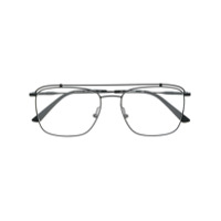 Calvin Klein Armação de óculos aviador com logo - Preto