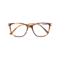 Calvin Klein Armação de óculos quadrada tartaruga - Marrom