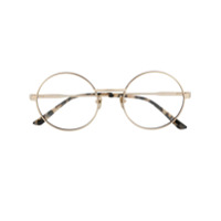 Calvin Klein Armação de óculos redonda - Dourado