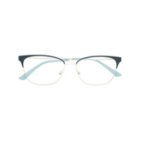 Calvin Klein Armação de óculos retangular - Azul