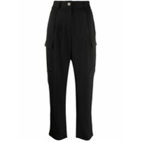 Calvin Klein Calça cintura alta com bolsos laterais - Preto