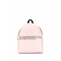Calvin Klein Jeans Mochila com estampa de slogan - Rosa