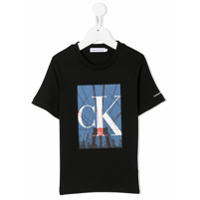 Calvin Klein Kids Camiseta com estampa de foto - Preto