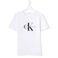 Calvin Klein Kids Camiseta com estampa de logo - Branco
