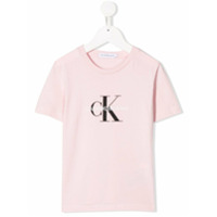 Calvin Klein Kids Camiseta com estampa de logo - Rosa