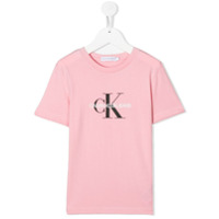 Calvin Klein Kids Camiseta com estampa de logo - Rosa