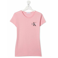 Calvin Klein Kids Camiseta com estampa de logo - Rosa