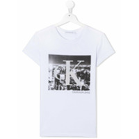 Calvin Klein Kids Camiseta com estampa fotográfica - Branco