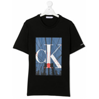 Calvin Klein Kids Camiseta com estampa fotográfica - Preto