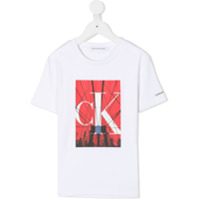 Calvin Klein Kids Camiseta com logo fotográfico - Branco