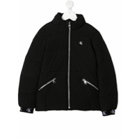 Calvin Klein Kids elasticated logo band jacket - Preto
