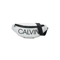 Calvin Klein Kids Pochete com estampa de logo - Cinza