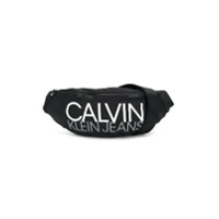 Calvin Klein Kids Pochete com estampa de logo - Preto
