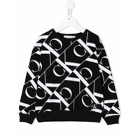 Calvin Klein Kids Suéter com estampa de logo - Preto