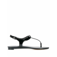 Calvin Klein Sandália com placa de logo - Preto