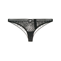 Calvin Klein Underwear lace brazilian briefs - Preto