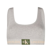 Calvin Klein Underwear Top cropped jersey - Cinza