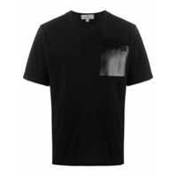 Canali Camiseta de algodão com estampa de logo - Preto
