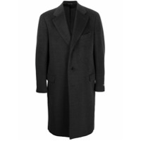 Canali Casaco de lã com abotoamento simples - Cinza