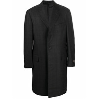 Canali Casaco xadrez com abotoamento simples - Cinza