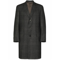 Canali check-pattern single-breasted coat - Estampado