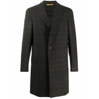 Canali fitted single-breasted coat - Marrom