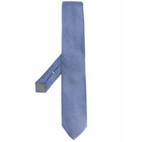 Canali Gravata de seda com padronagem geométrica - Azul