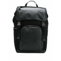 Canali multi-pocket leather backpack - Preto