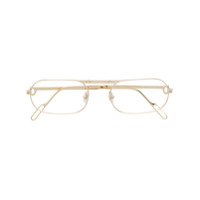 Cartier Eyewear Armação de óculos arredondada - Dourado