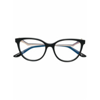 Cartier Eyewear Armação de óculos gatinho banhada a ouro - Preto