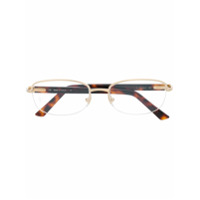 Cartier Eyewear Armação de óculos oval CT0057O 002 - Marrom