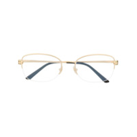 Cartier Eyewear Armação de óculos oval Panthère de Cartier - Dourado