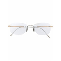 Cartier Eyewear Armação de óculos oval sem armação - Branco