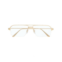 Cartier Eyewear Armação de óculos retangular CT0231O - Dourado