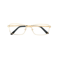 Cartier Eyewear Armação de óculos retangular - Dourado