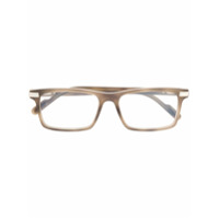 Cartier Eyewear Armação de óculos retangular - Marrom