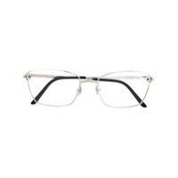 Cartier Eyewear Armação de óculos retangular Panthère - Prateado