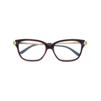 Cartier Eyewear Armação de óculos retangular Panthère - Roxo
