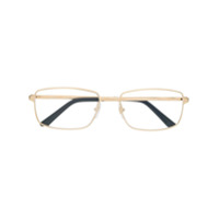 Cartier Eyewear Armação de óculos retangular Santos - Dourado